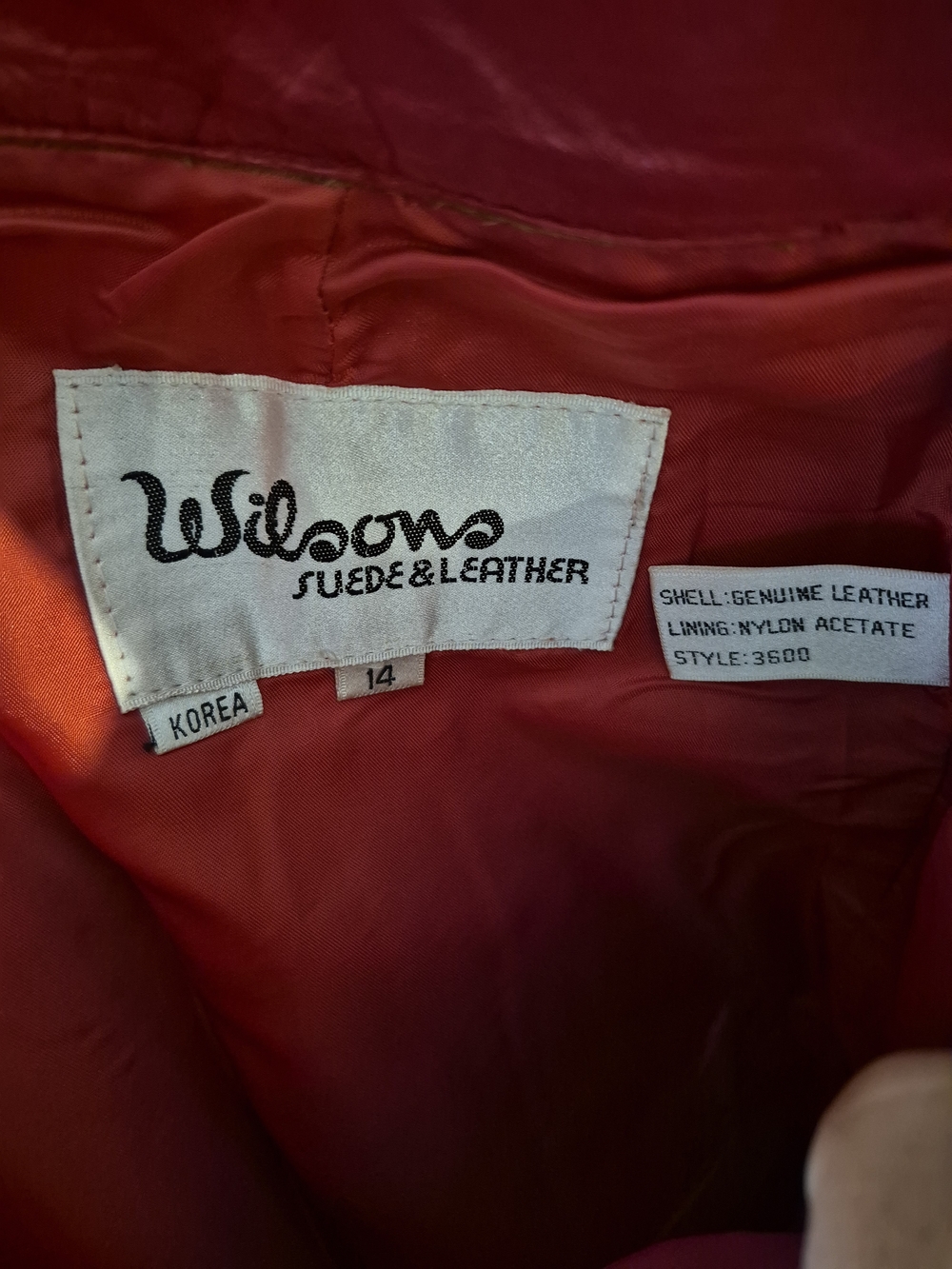 Wilsons Leather Hot Pink Leather Jacket and Pants Set with Contrast Piping - Picture 10 of 12